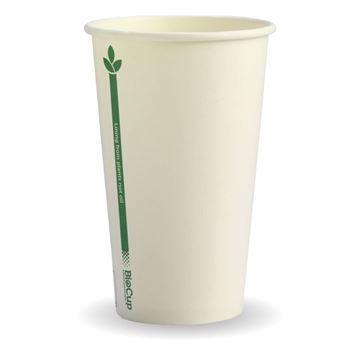 Picture of 12oz WHITE GREEN LINE CUP 80MM