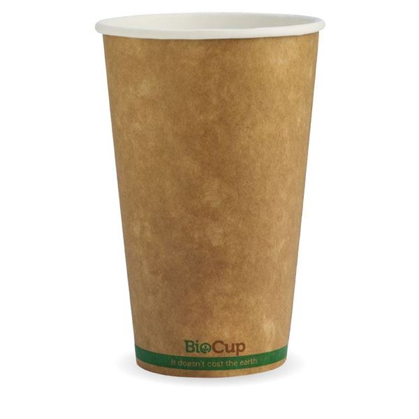 Picture of BIO CUP 16oz KRAFT SINGLE WALL 1x1000