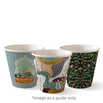 Picture of BIO PAPER CUP 8oz ART D/WALL 90mm  1000