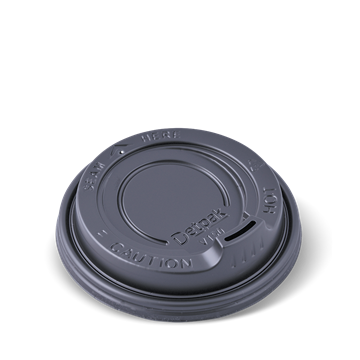 Picture of LID HOT DETPAK 8oz BLACK SPOUT 10X100