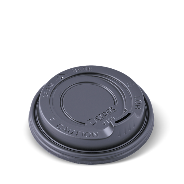 Picture of LID HOT DETPAK 8oz BLACK SPOUT 10X100