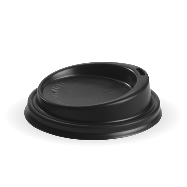 Picture of BIOPAK PLASTIC BLACK LID FOR 8oz  1x1000