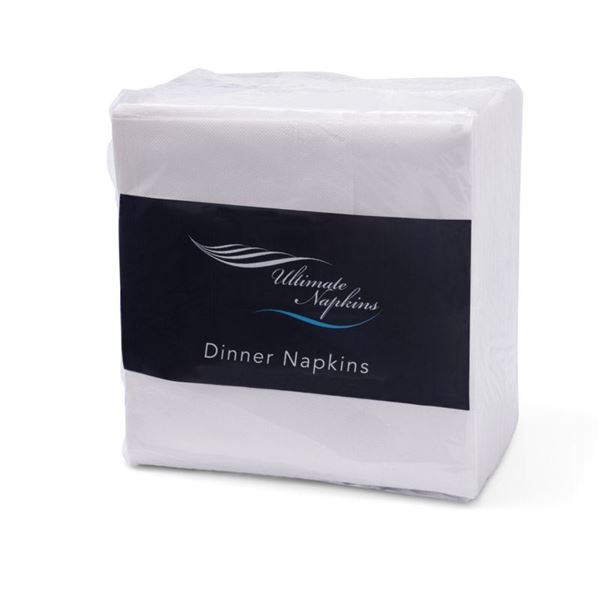 Picture of NAPKINS DINNER WHITE CUTLERY POCKET 1000