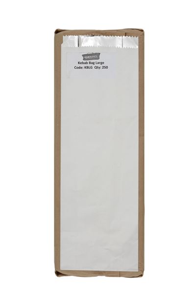 Picture of BAG F/L  KEBAB PLAIN WHITE LONG    1x250