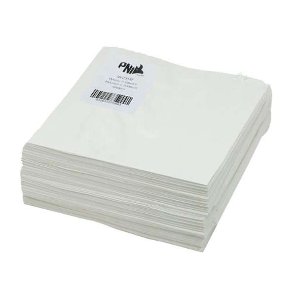 Picture of BAG PAPER WHITE  2 SQU BUD WHITE   1x500