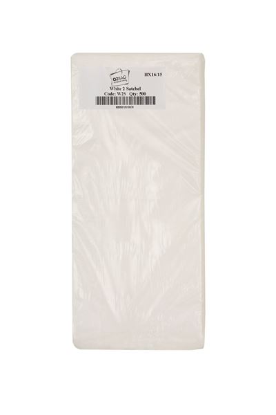 Picture of BAG PAPER WHITE # 2  SATCHEL       1x500