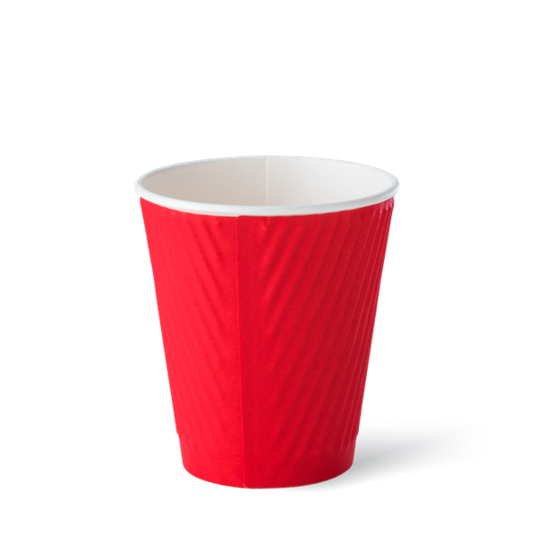 Picture of CUP PAPER RED RIPPLE 12oz  25x40