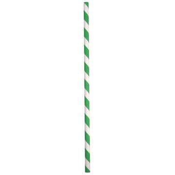 Picture of STRAW PAPER STIPE GREEN/WHITE 10x250