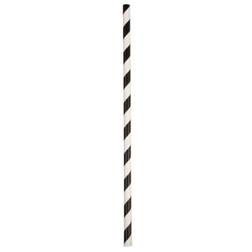 Picture of STRAW PAPPER STRIPE BLACK/WHITE 10x250