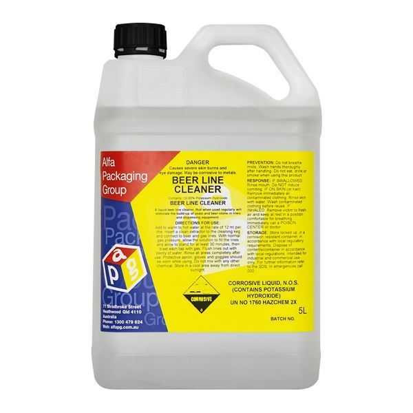 Picture of LIQUID BEER LINE CLEANER CLINE 5ltr