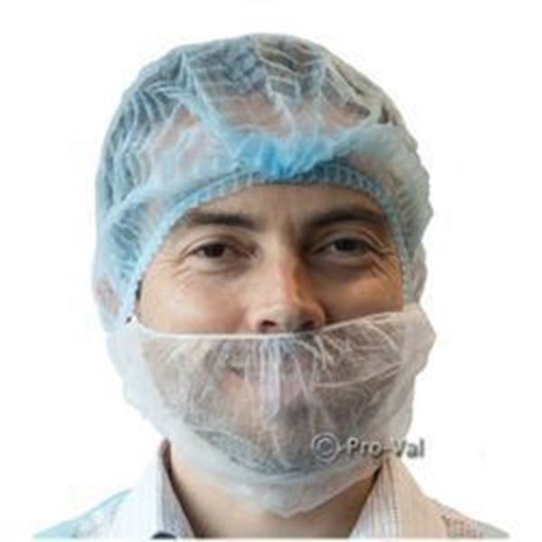 Picture of BEARD PROTECTOR WHITE BCW601  1x500