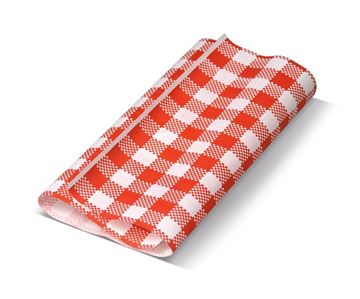 Picture of RED GINGHAM CHECK PAPER 190x300  1x200