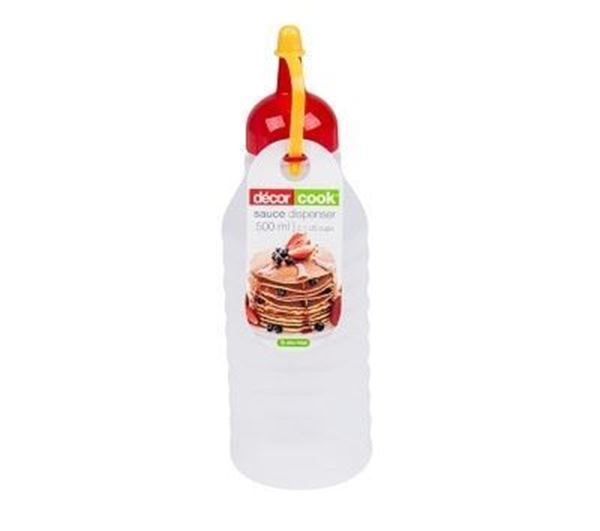 Picture of SAUCE BOTTLE 500ml w/RED CAP