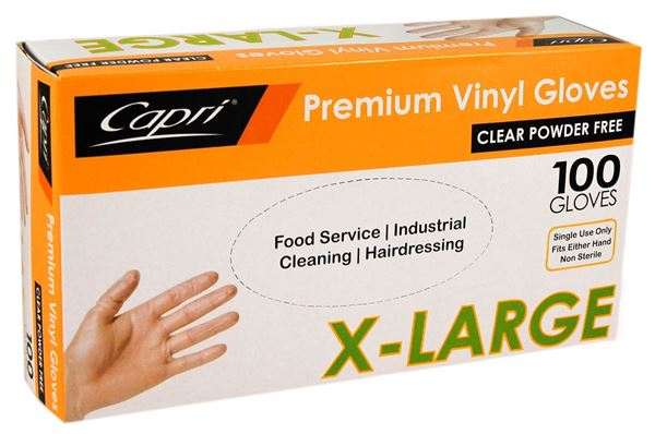 Picture of GLOVE VINYL CLEAR P/FREE EX LARGE