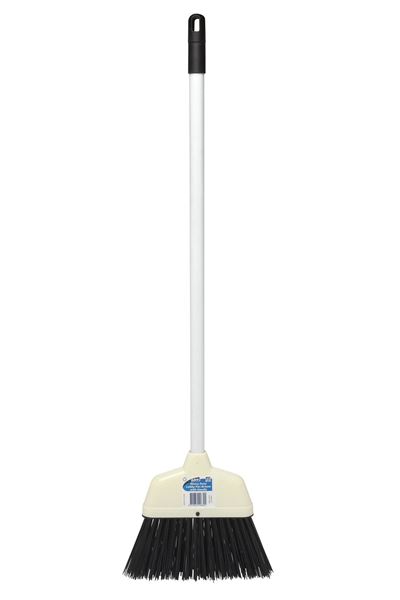 Picture of HEAVY DUTY LOBBY PAN BROOM WITH HANDLE WHITE