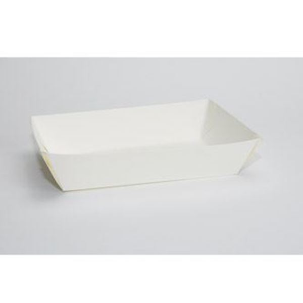 Picture of WHITE SMALL FISH TRAY 152x95x45  PKT/200