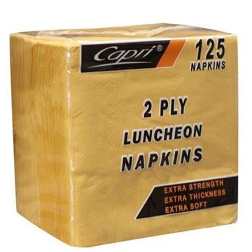 Picture of NAPKIN LUNCHEON 2 PLY GOLD        20X100