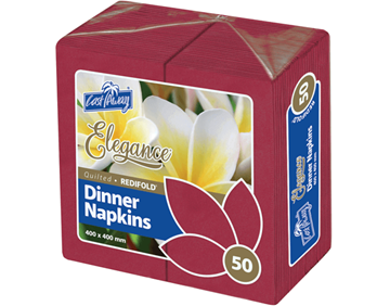 Picture of NAPKIN ELEGANCE DINNER WINE RED REDIFOLD