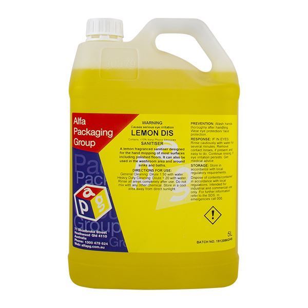 Picture of DISINFECTANT  5 LT CITRUS LEMON