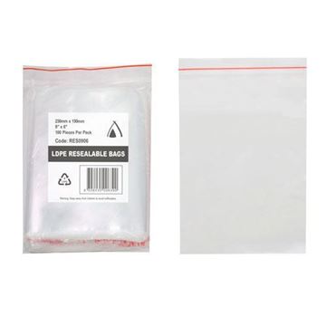 Picture of BAG POLY MINI GRIP  6x9'  150x230 40x100