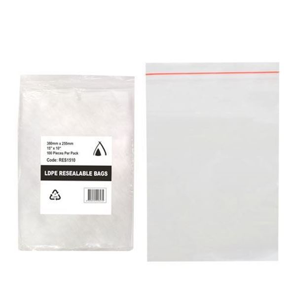 Picture of MINI GRIP POLY BAGS 10X15 380X255mm