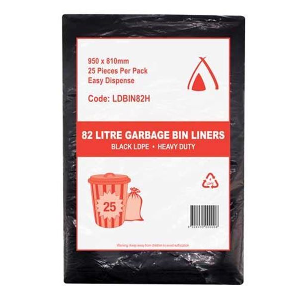 Picture of G/BAG BLACK 80-82ltr 30um 78cmx100 5x50