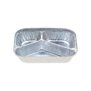 Picture of FOIL CONT. DEEP 3 CAV MEAL TRAY    5x100