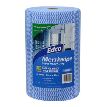 Picture of ROLL  WIPES BLUE 30x50 85SHEETS