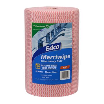 Picture of ROLL WIPES RED  30x50   85 SHEETS