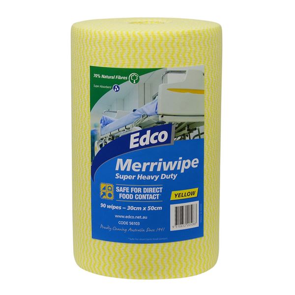 Picture of ROLL WIPES YELLOW 30x50  85 SHEETS