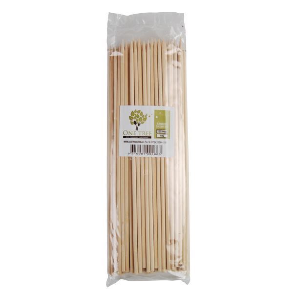 Picture of BAMBOO SKEWERS 25cm L x4MM WIDE 50x100