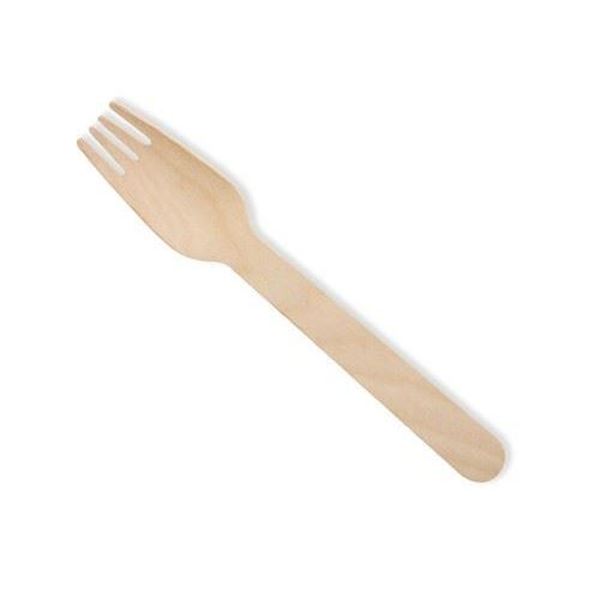 Picture of CUTLERY WOODEN FORKS   10x100