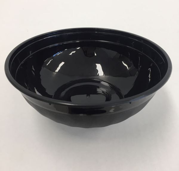 Picture of PLASTIC BOWL BLACK 850ml 6x50