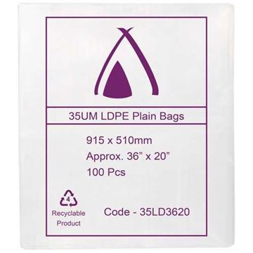 Picture of POLY BAGS 35um 2036 510x915  500/CTN