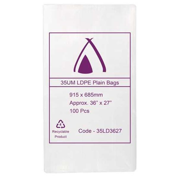 Picture of POLY BAG LD 27x36 685x915 35UM 5x100