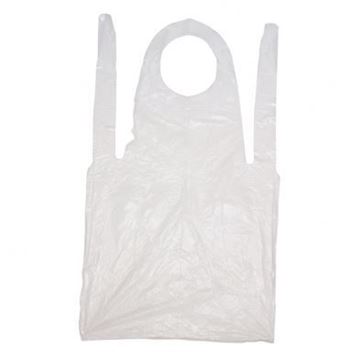 Picture of APRON PLASTIC 1170x710mm WHITE    10x100