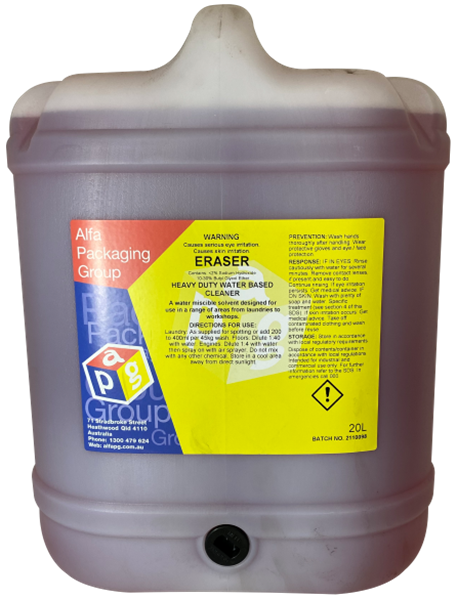 Picture of LIQUID H DUTY CLEANER ERASER   20lt