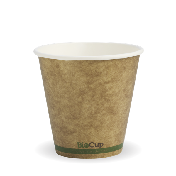 Picture of CUP 8oz KRAFT GREEN STR (90mm) S/W 1000