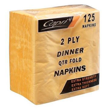 Picture of NAPKIN QUILTED DINNER GOLD 1/4FOLD 1000