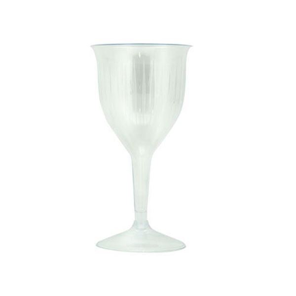 Picture of PLASTIC WINE GLASS ON STEM 150ml 10x10